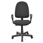 Office Armchair COMFORT Black-A1 - Image 4