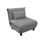Parker Grey Expandable Armchair Discover the Parker Grey Extendable Armchair, perfect for a modern office or living room! This elegant armchair easily transforms into a comfortable bed. With a sturdy wooden frame and fabric upholstery, Parker combines style with functionality. Choose comfort!