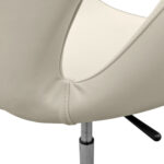 Topaz White Swivel Armchair - Image 5