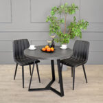 CALIPSO Black Marble Table Ø90 - Image 2