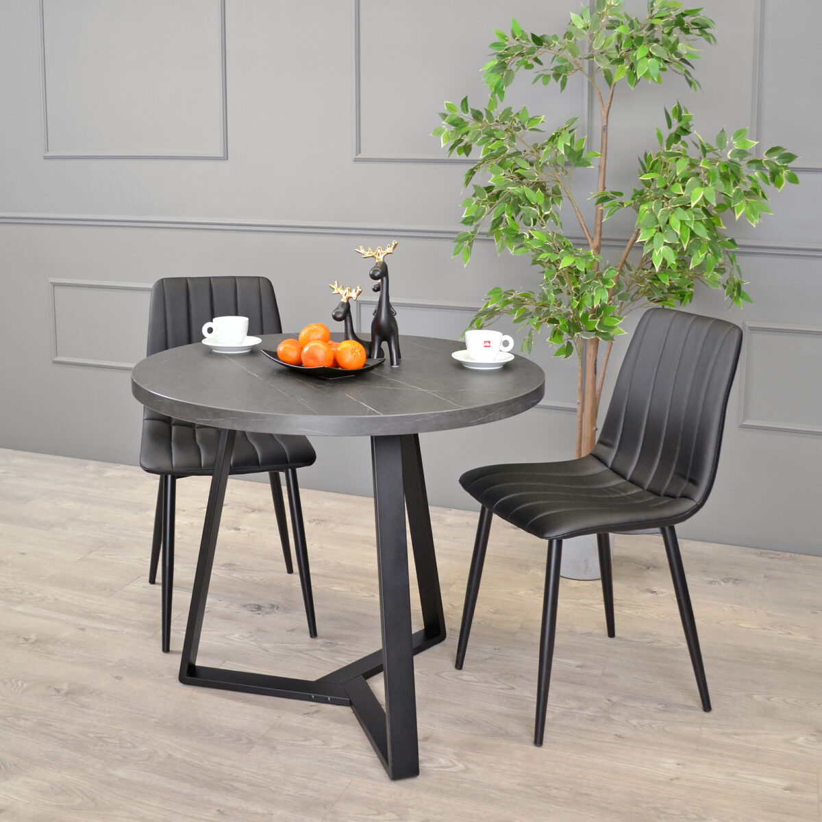 CALIPSO Black Marble Table Ø90 - Image 3