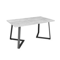 FRIDA Table Concrete + Black Legs 135×75 Discover the FRIDA table with a modern concrete design and black legs, perfect for your kitchen. Measuring 135×75 cm, this table offers both style and functionality. Choose FRIDA for an elegant atmosphere in your culinary space!