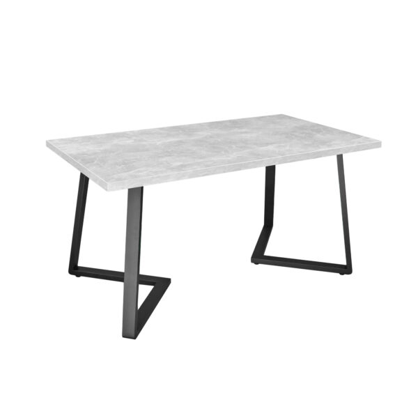 FRIDA Table Concrete + Black Legs 135×75 Discover the FRIDA table with a modern concrete design and black legs, perfect for your kitchen. Measuring 135×75 cm, this table offers both style and functionality. Choose FRIDA for an elegant atmosphere in your culinary space!