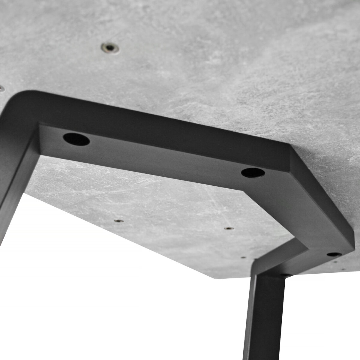 FRIDA Table Concrete + Black Legs 150×80 - Image 9