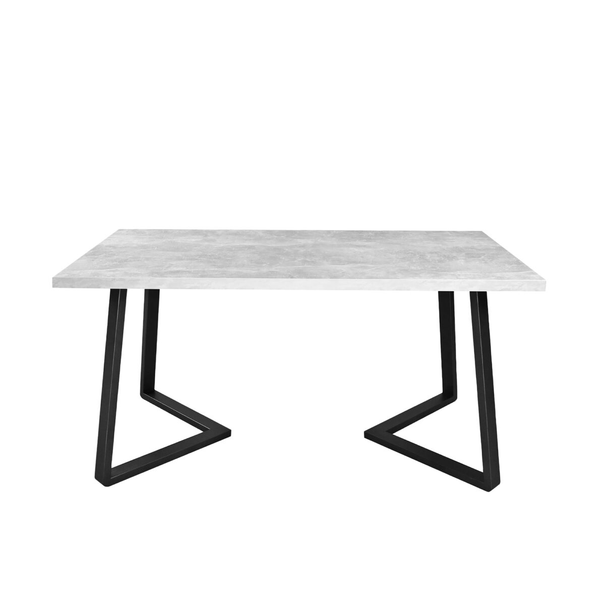 FRIDA Table Concrete + Black Legs 150×80 - Image 5