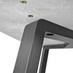 FRIDA Table Concrete + Black Legs 150×80 - Image 8