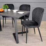 FRIDA Table Black Marble + Black Legs 150×80 - Image 4