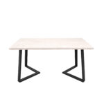 FRIDA Table Silk+Black Legs 150×80 - Image 5