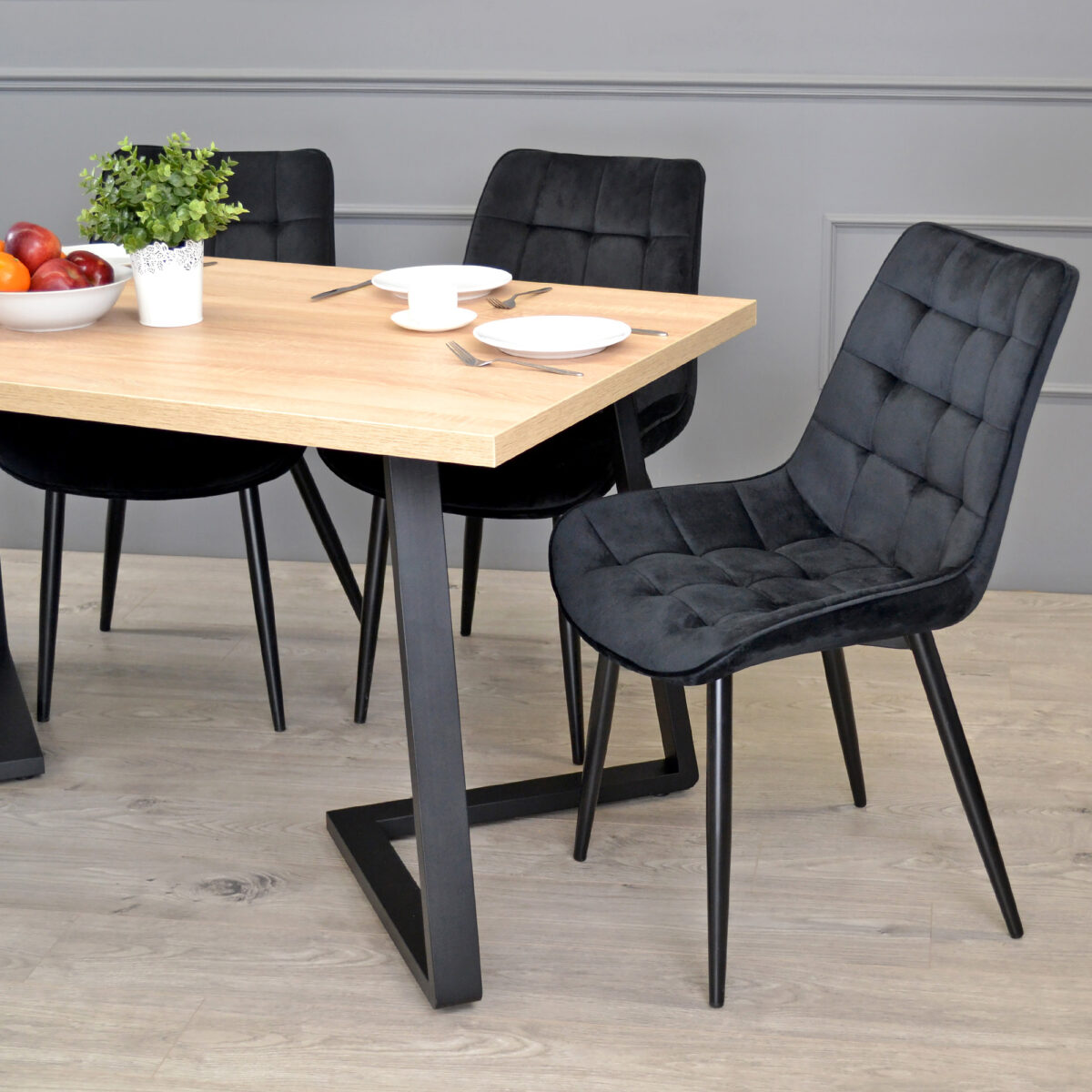 FRIDA Table Sonoma+Black Legs 150×80 - Image 4