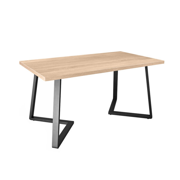 FRIDA Table Sonoma+Black Legs 150×80 Discover the FRIDA Sonoma table with black legs (150×80) - perfect for your kitchen! Modern and elegant design, ideal for adding a touch of style and functionality to your kitchen decor. Choose quality and comfort!