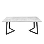 Masă FRIDA Beton+Black Legs 180×90 — изображение 5