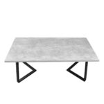 Masă FRIDA Beton+Black Legs 180×90 — изображение 6