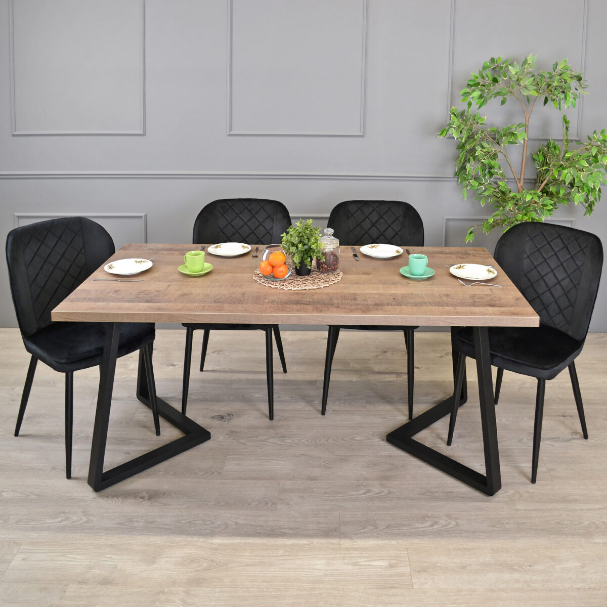 FRIDA Colonial Table + Black Legs 180×90 - Image 4