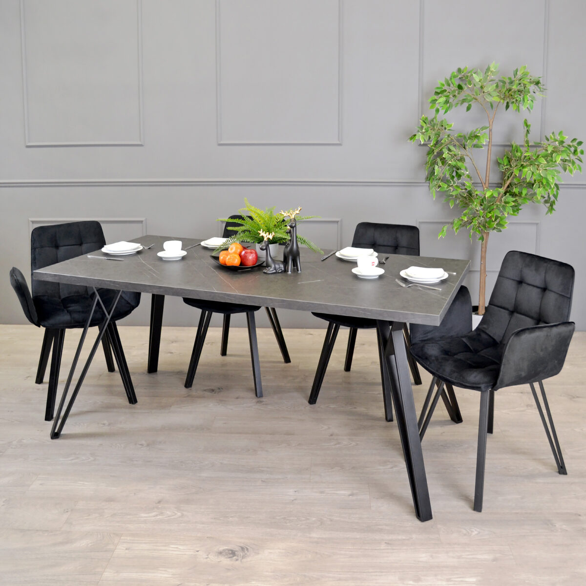TOKYO Black Marble Table 180×90 - Image 2
