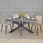 VESTA Black Marble Table 150×80 - Image 4
