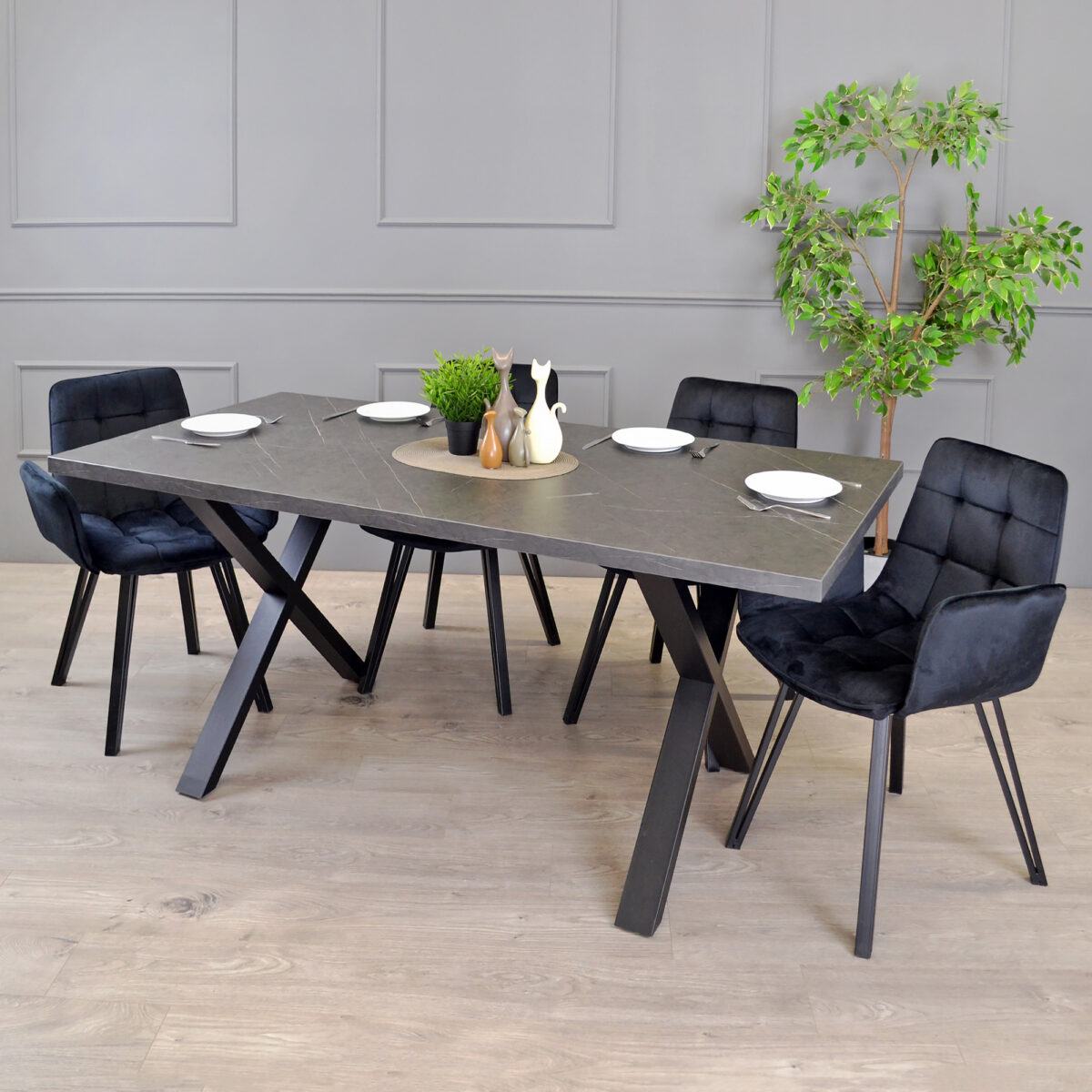 Onix Black Marble Table 180×90 - Image 2