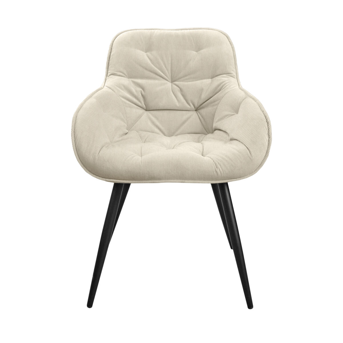 Daisy Beige Velvet Chair - Image 2