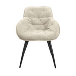 Daisy Beige Velvet Chair - Image 2