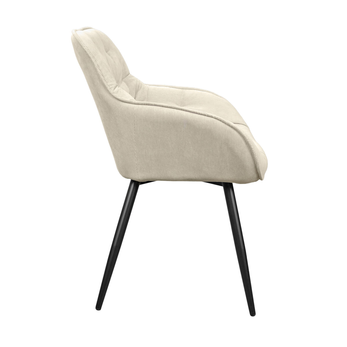 Daisy Beige Velvet Chair - Image 3