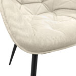 Daisy Beige Velvet Chair - Image 5