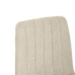 Dc-90 (Bgf166-2) Velvet Beige + Black Legs Chair - Image 7