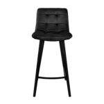 Laus Velvet Black Bar Chair - Image 2