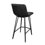 Laus Velvet Black Bar Chair - Image 4