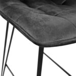 Laus Velvet Black Bar Chair - Image 5