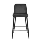 Classic Bar Chair Black + Black Legs - Image 2