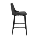Classic Bar Chair Black + Black Legs - Image 3