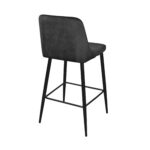 Classic Bar Chair Black + Black Legs - Image 4
