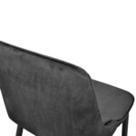 Classic Bar Chair Black + Black Legs - Image 7