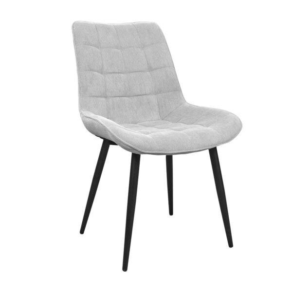Hans Velvet Chair Light Grey BGF166-3 + Black Legs Discover the comfort and elegance of the Hans Velvet Light Grey BGF166-3 chair with black legs, perfect for your kitchen. Upholstered in soft velvet, this chair combines stability and style, standing at a height of 86 cm. Choose from various colors!