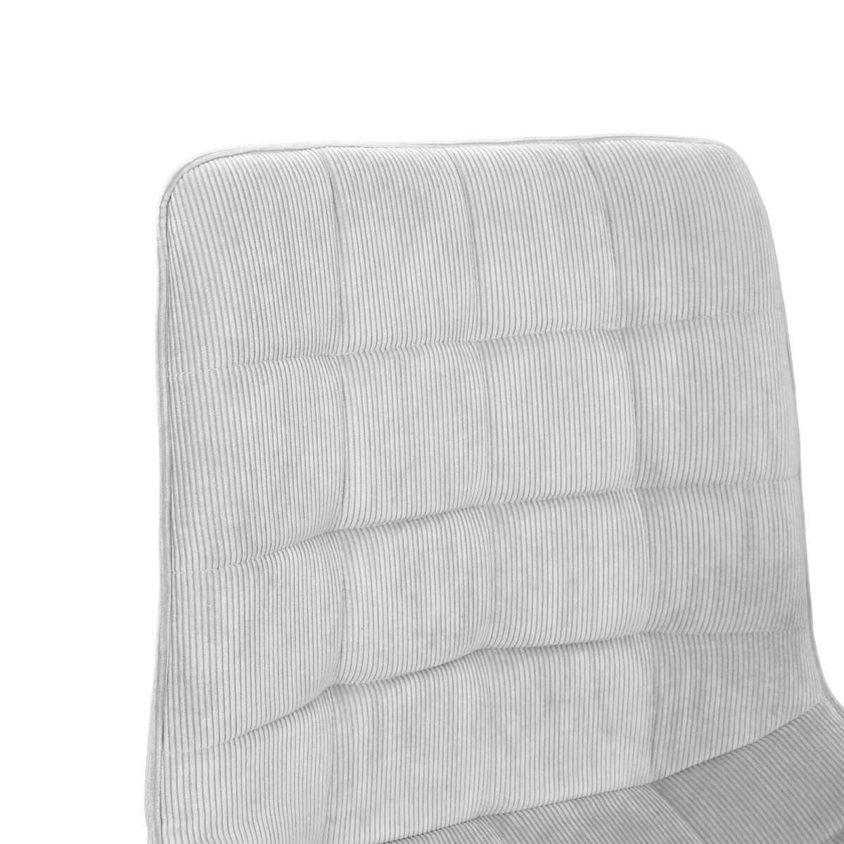 Hans Velvet Chair Light Grey BGF166-3 + Black Legs - Image 6