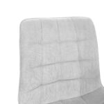Hans Velvet Chair Light Grey BGF166-3 + Black Legs - Image 6