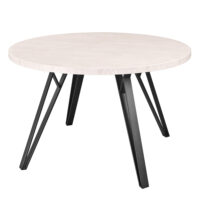 TOKYO Rondo Silk Table Ø130 Discover the TOKYO Rondo Silk Ø130 table, perfect for your kitchen! With a 36 mm melamine coated top and a modern design, it comfortably seats 2-4 people, bringing style and harmony to your space. Customizable, it is the ideal solution for a chic interior!