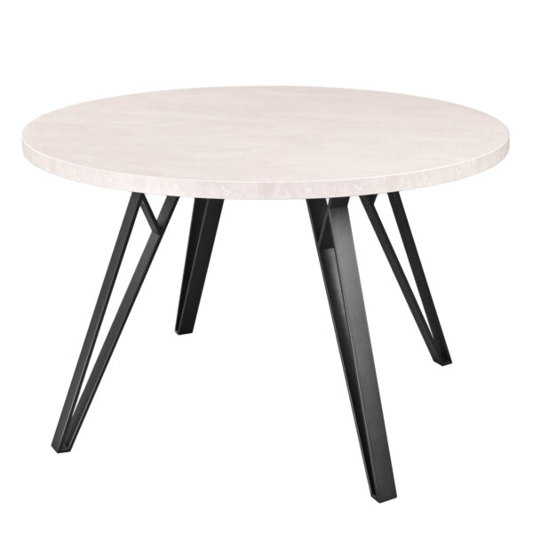 TOKYO Rondo Silk Table Ø130 Discover the TOKYO Rondo Silk Ø130 table, perfect for your kitchen! With a 36 mm melamine coated top and a modern design, it comfortably seats 2-4 people, bringing style and harmony to your space. Customizable, it is the ideal solution for a chic interior!