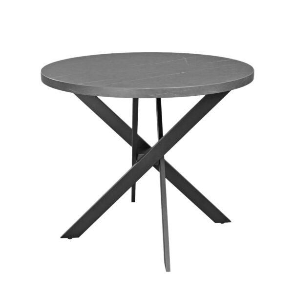 TORINO Round Table Black Marble Ø90 Discover the TORINO Rondo table made of black marble with a diameter of 90 cm, perfect for your kitchen. Elegance and modern design come together harmoniously, adding a touch of style to any meal. Ideal for moments spent with family or friends.