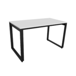 Office Desk with CROSSBAR 125×68 Discover the desk with CROSSBAR 125×68, perfect for modern and ergonomic offices. With a black metal frame and an 18 mm melamine chipboard top, it combines elegance with functionality. Available in a variety of colors, it fits any interior!