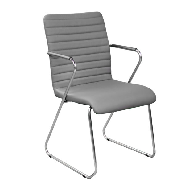 TASK CF Grey Office Chair Discover comfort and style with the TASK CF Grey office chair! Ideal for long meetings, this chair combines chrome metal legs with eco-leather upholstery. Perfect for any office. Also available in other colors. Enhance your office experience!