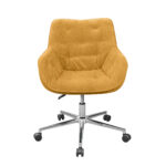 Office Armchair 21105a-F Mustard Velvet - Image 2