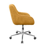 Office Armchair 21105a-F Mustard Velvet - Image 3