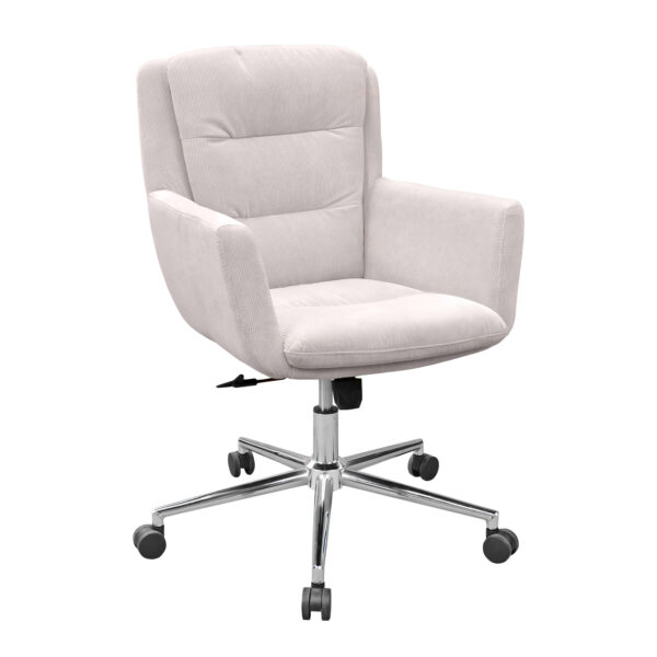 Office Armchair 2126a-F Light Grey Discover the Office Chair 2126A-F in Light Grey shade, perfect for the office or workspaces. With a modern design, velvet upholstery, and ergonomic features, it brings comfort and style to any room. Ideal for long hours of work!