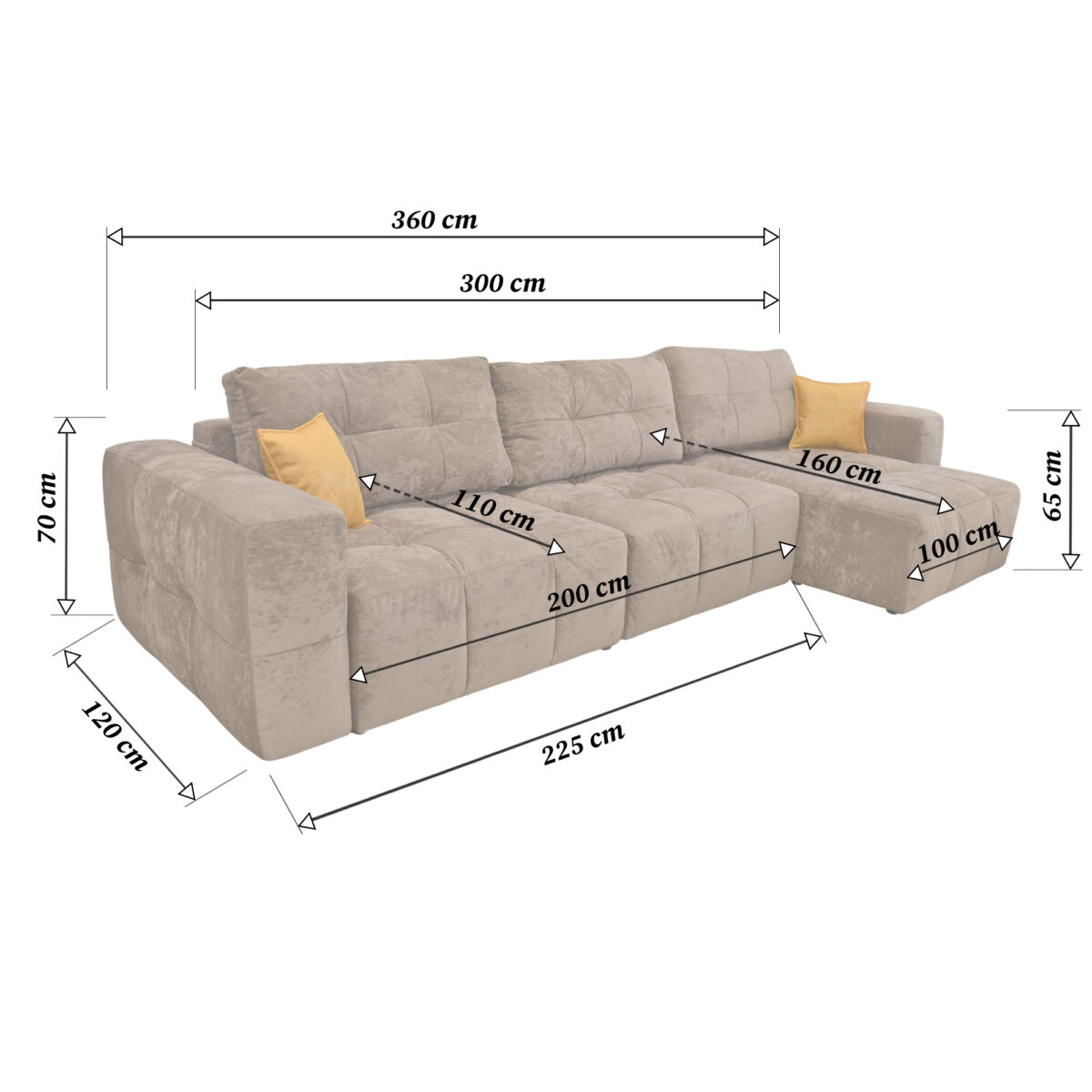 Sydney Brown Extendable Sofa - Image 9