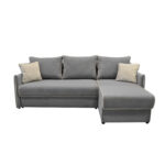 Sicily Grey Extendable Sofa Discover the elegance of the Sicilia Grey extendable sofa, perfect for 2-3 people! Featuring a storage compartment and removable cushions, it offers comfort and an extra sleeping space. The modern design made of fine velvet is easy to maintain. Ideal for any contemporary decor!