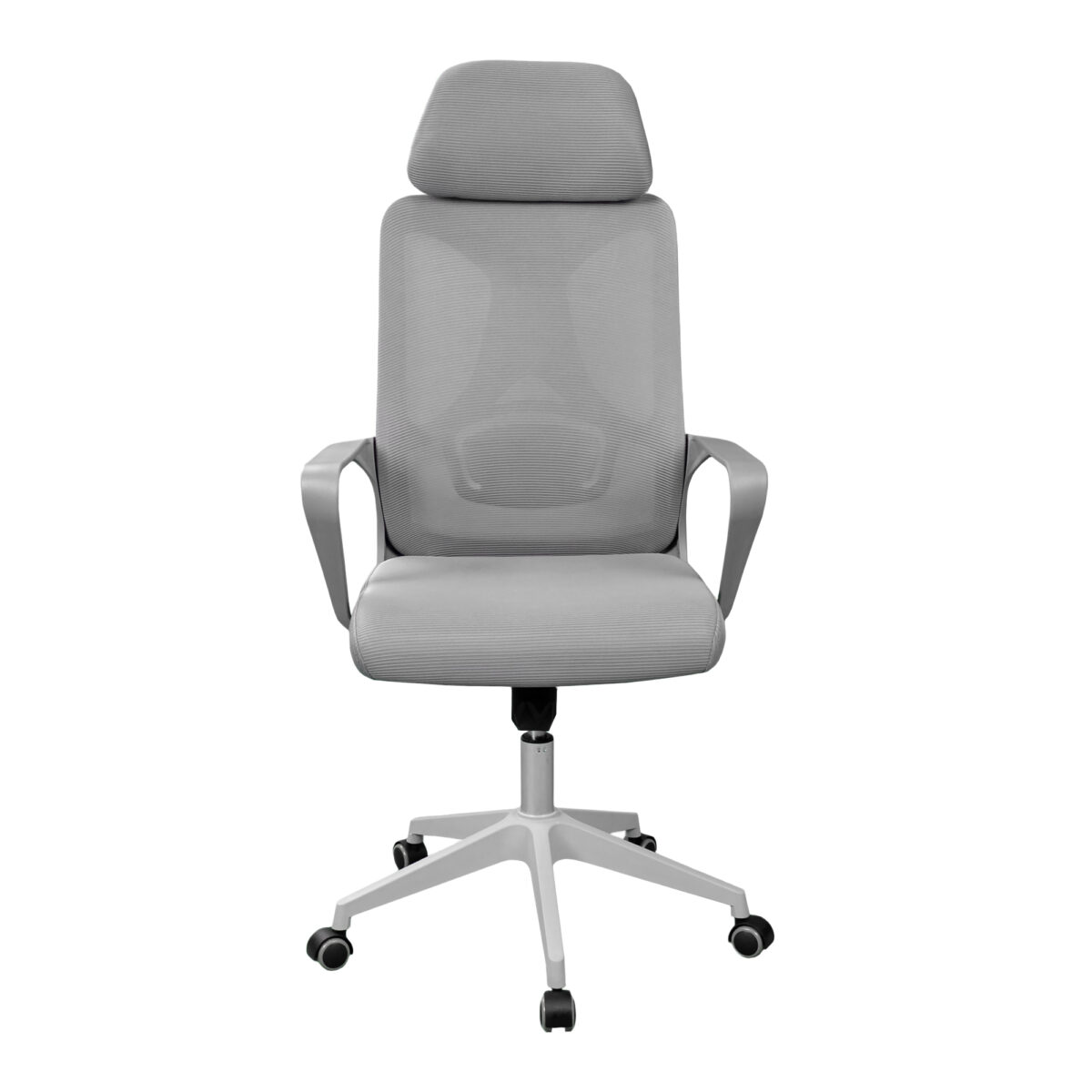 Office Armchair F-20141 B Grey + Grey Frame - Image 2