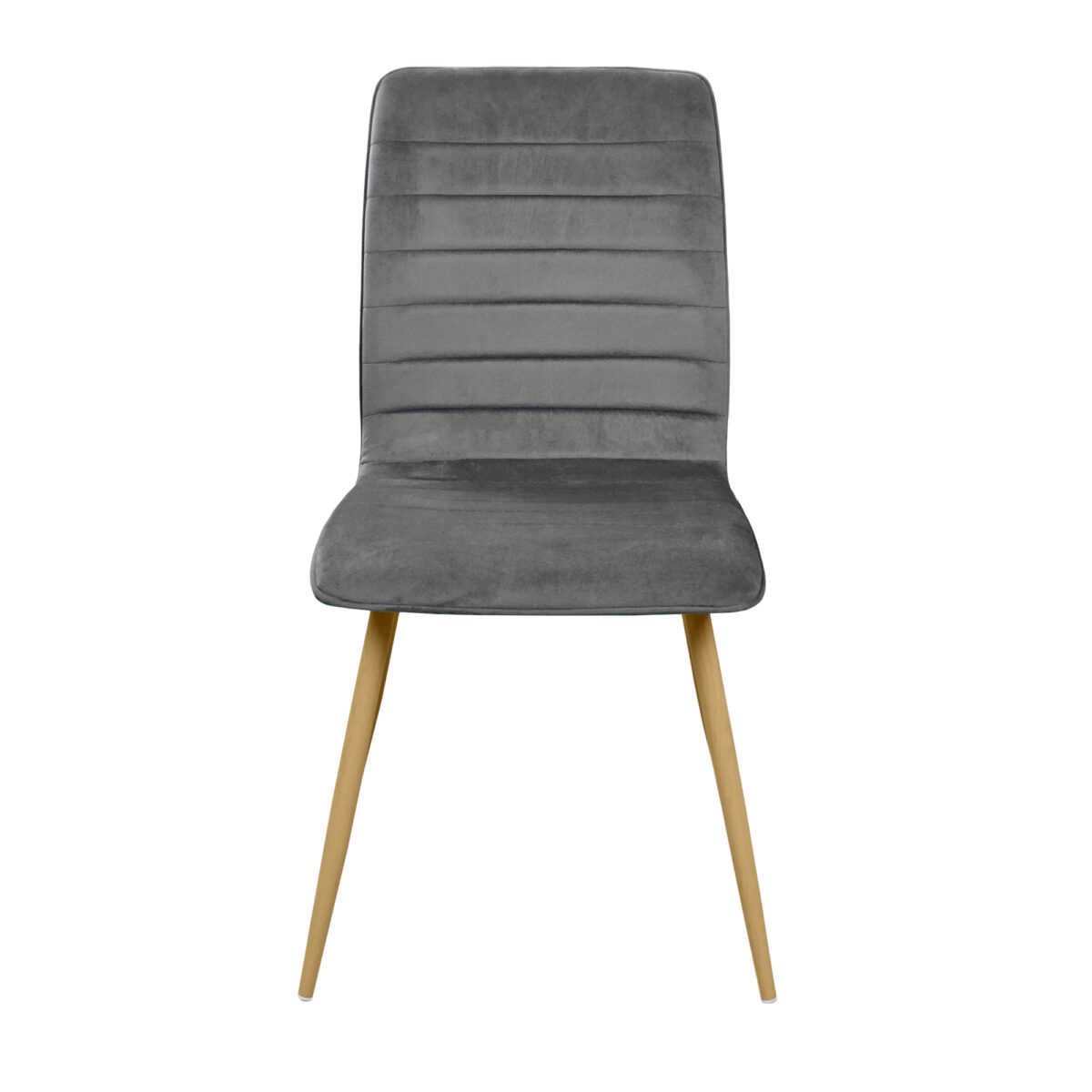 Ariel Grey Chair (Hlr21) Velvet/Transprint Legs - Image 4