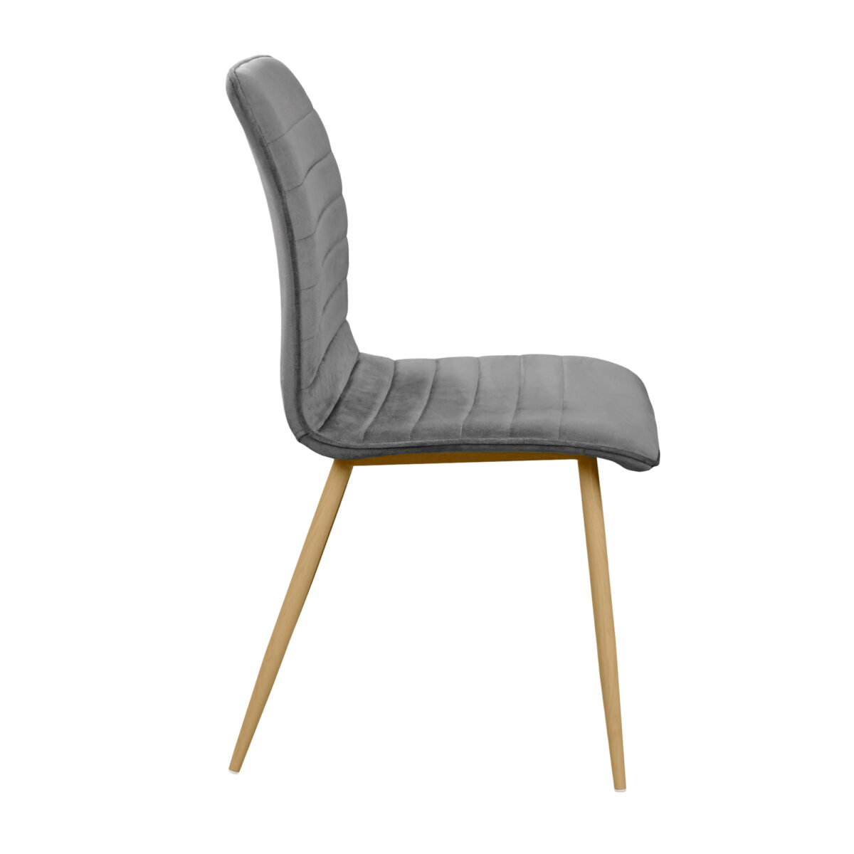 Ariel Grey Chair (Hlr21) Velvet/Transprint Legs - Image 3