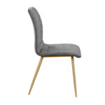 Ariel Grey Chair (Hlr21) Velvet/Transprint Legs - Image 3