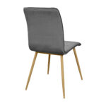 Ariel Grey Chair (Hlr21) Velvet/Transprint Legs - Image 2